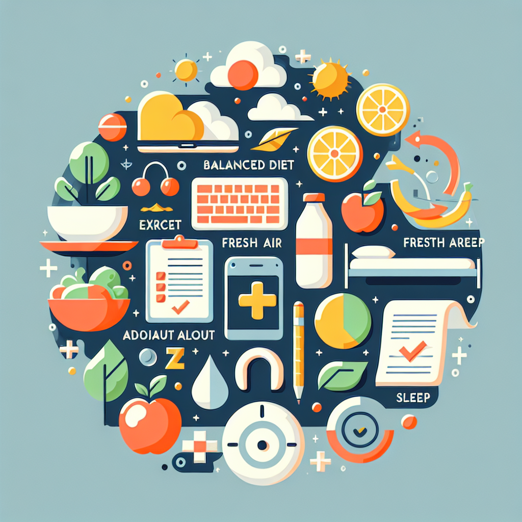 Poster Kreatif Tentang Gaya Hidup Sehat yang Mudah Digambar