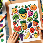 Poster Kreatif Makanan Sehat yang Mudah Digambar untuk Edukasi Anak-Anak